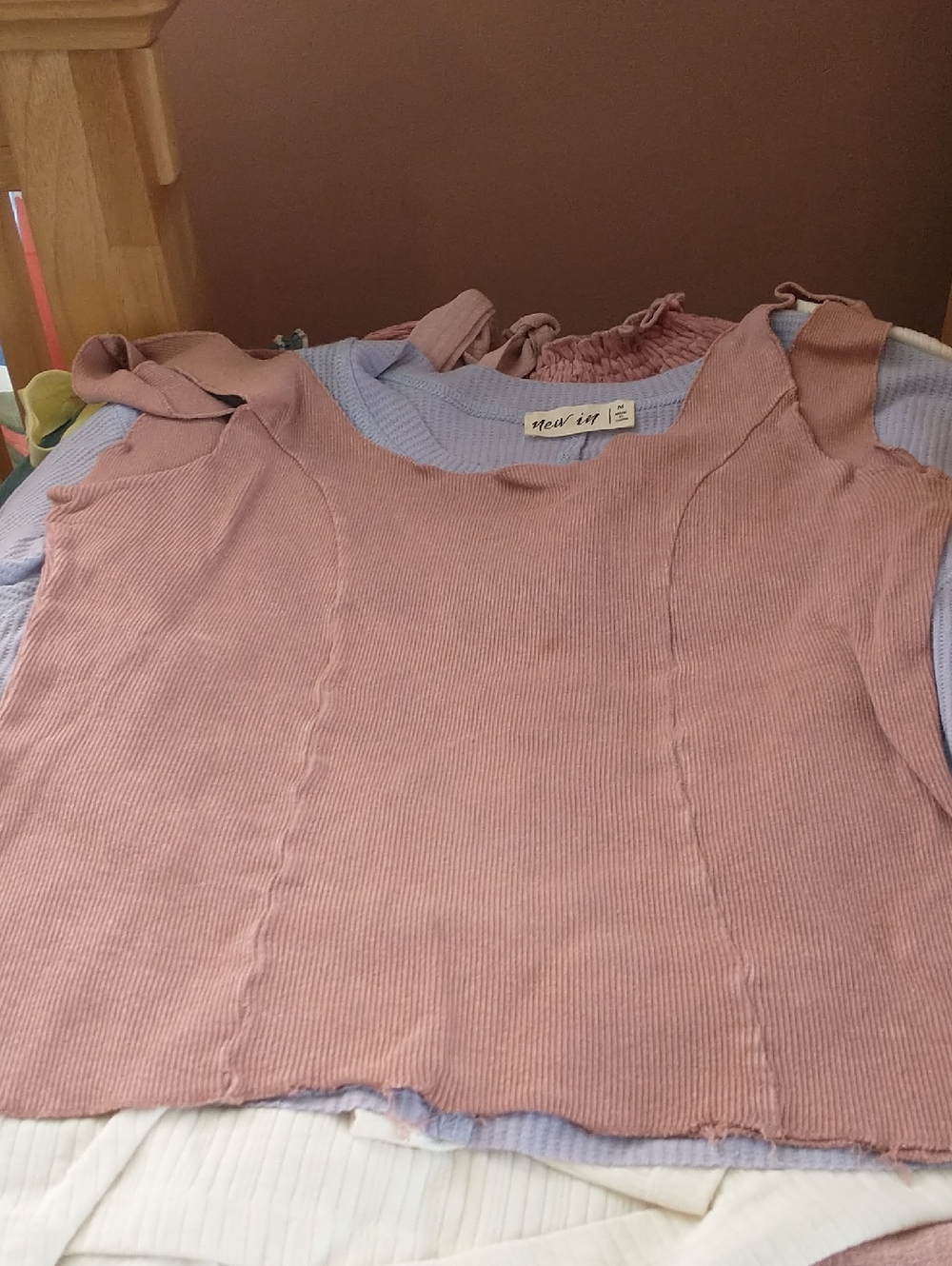 Ribbed Pink Tank